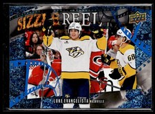 2025-26 Upper Deck Series 1 Hockey Sizzle Reel Speckle #SR-26 Luke Evangelista