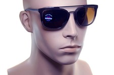 VUARNET SEILBAHN 1601 0003 57 mm große Doppelbrücke Sonnenbrille für Herren REINBRAUN