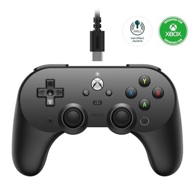 8Bitdo - Pro 2 Wired Controller Schwarz / Xbox X - Xbox X - D59z