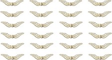 50 Pcs Angel Wing Spacer Beads Metal Cute Small Loose Charms Gold