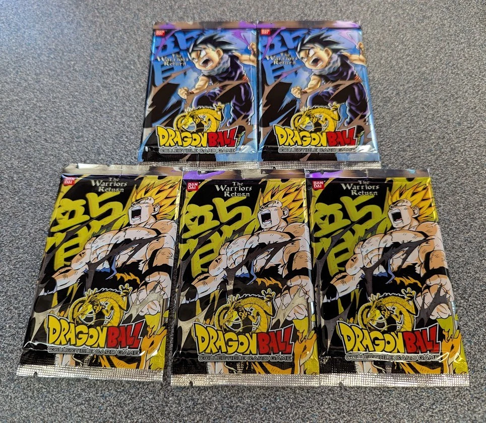 Dragon Ball CCG Sealed Collectible Card Game Packs in English for