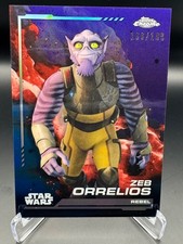 2024 Topps Chrome Star Wars - Zeb Orrelios Kamino Aqua Refractor /199 126