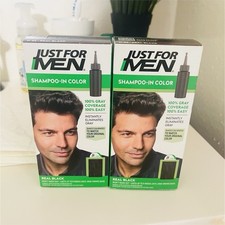 Just For Men Shampoo-In Color H-55 Black Hair...