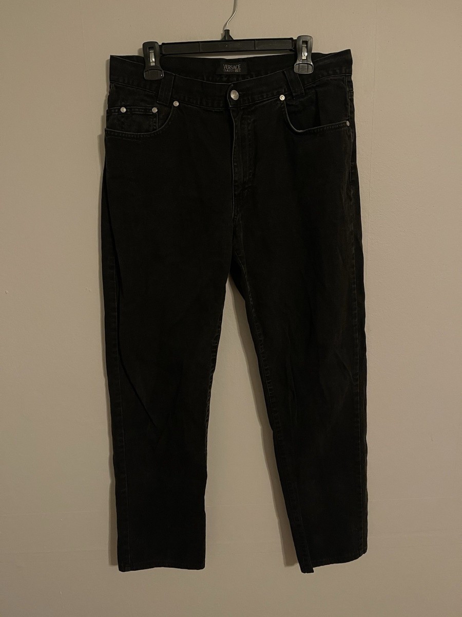 Versace Classic V2 Made in Italy Vintage Y2K Black Denim Jeans