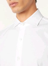 New Loro Piana Andrew Shirt Men's White Large Cotton Made In Italy