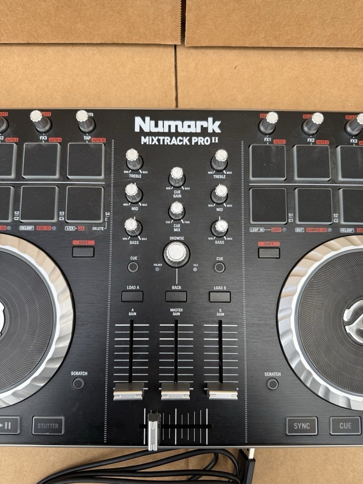 Numark Mixtrack Pro 2-Channel Digital DJ Controller Mixer Black - Works ...