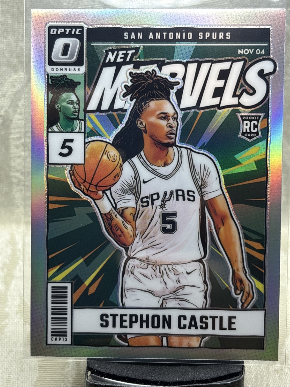 2024-25 Panini Donruss Optic - Net Marvels Stephon Castle #12 Fast Break Holo...