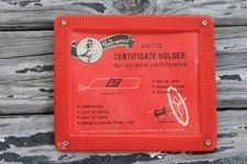 Antique Hollywood Accessories License Registration Holder Vintage