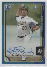 2015 Bowman Chrome Prospects Blue Refractor /150 Seth Streich #BCAP-SST Auto 1x9