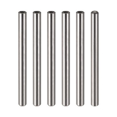 M5 Internal Thread Dowel Pin 6pcs 8x100mm Chamfering Flat Carbon Steel Pin
