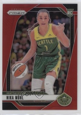 2024 Panini Prizm WNBA Red Prizm 62/299 Nika Muhl #75 Rookie RC 1c3k