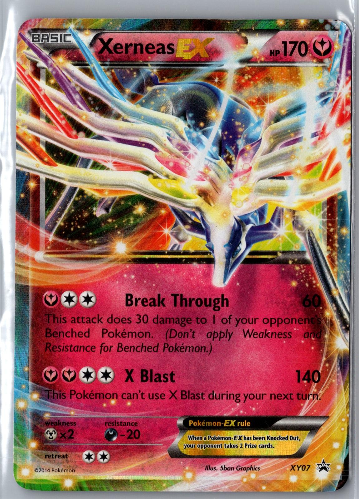 Xerneas EX - XY07 XY07 Holo Promo XY Promo Pokemon Moderately Played