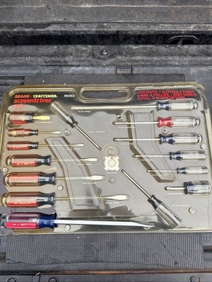 Sears Craftsman USA Nos Double Line Logo Screwdriver Set Rare Sexy 41063 16pcs