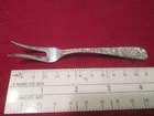 Silver S. Kirk. & Son Sterling Silver Repousse Lemon Fork 4+ Inches Long