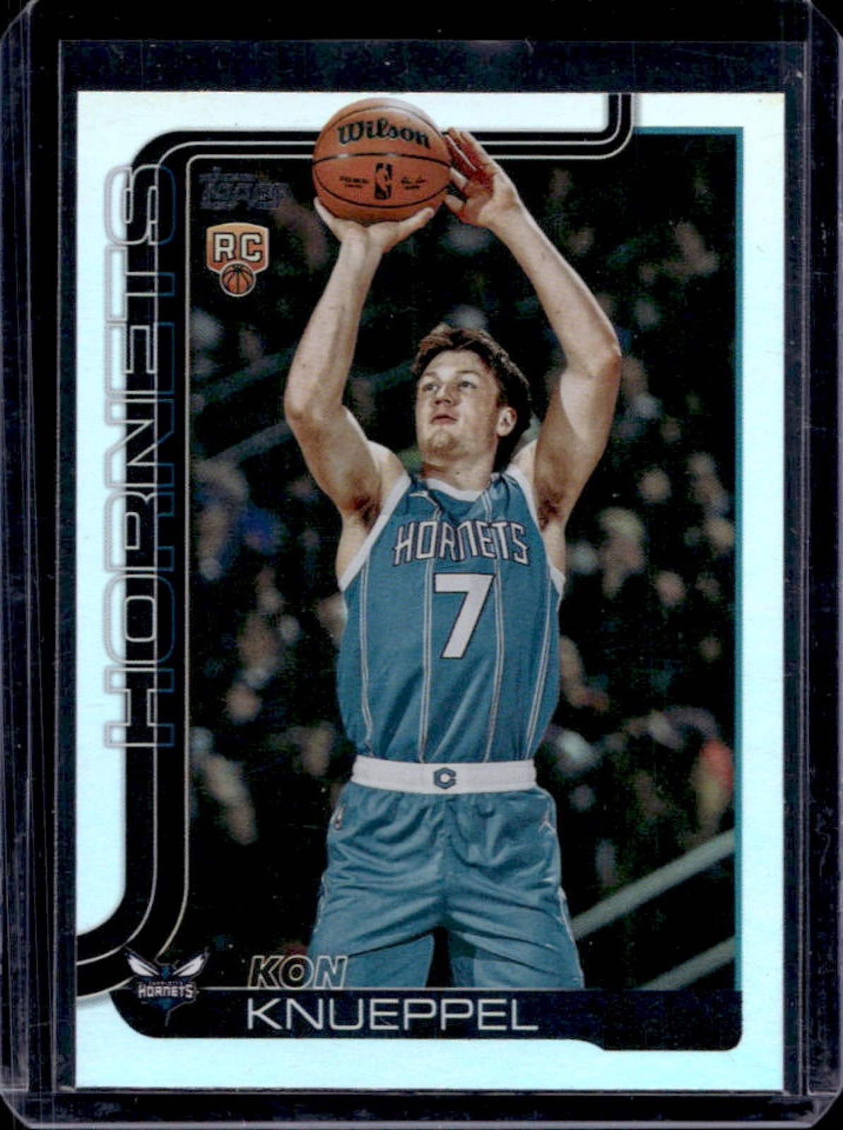 2025-26 Topps Kon Knueppel RC Rainbow Foil Rookie #204 Hornets