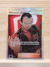 Giovanni's Exile 67/68 Hidden Fates Ultra Rare Full Art Holo Card NM Condition