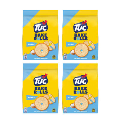   4x TUC Backbrötchen Salz 150g | Knusprige Brotchips | Ofengebacken