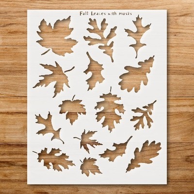 Leaf Shapes Home Decor Stencil for Creative Projects Reusable - StencilAir