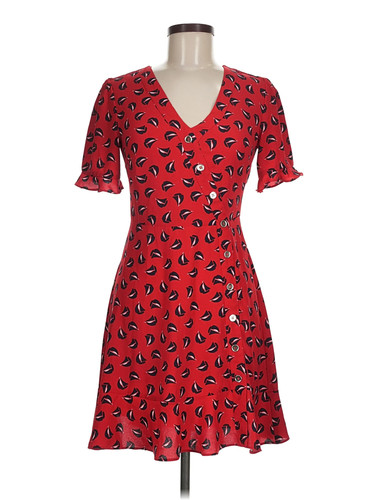 Oasis Women Red Casual Dress 6