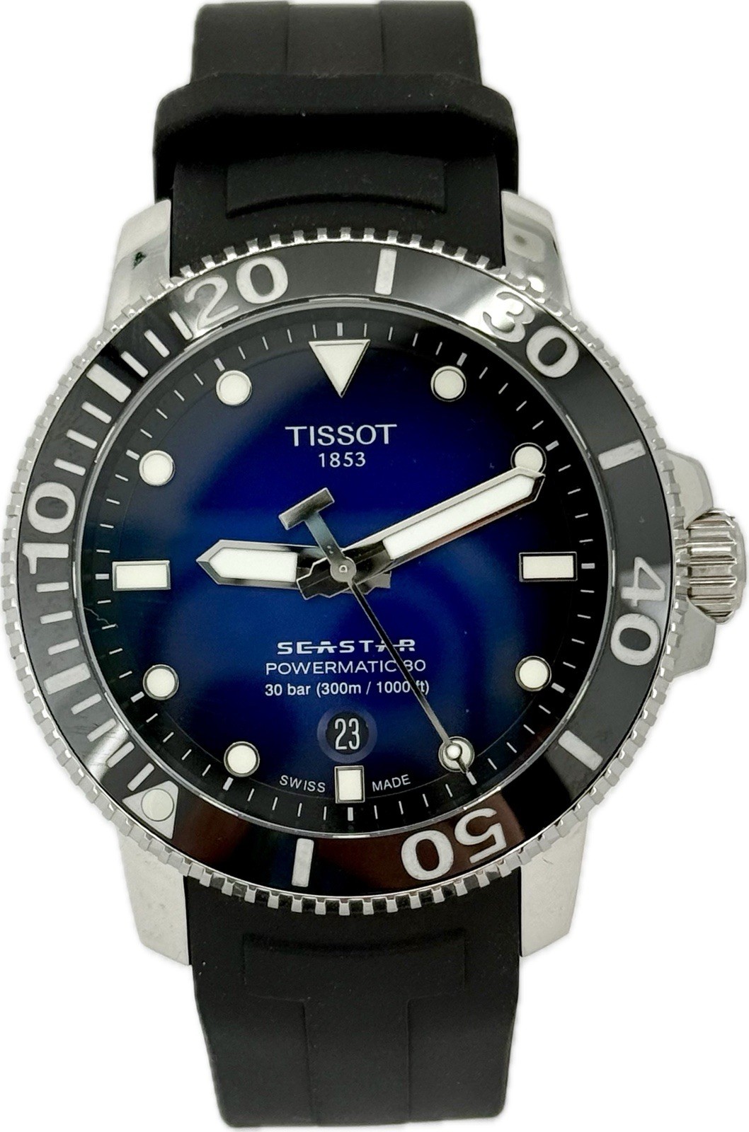 Dial Automatic Tissot T1204071704100 Men's 1000 Blue Seastar Watch New Hombre - vintagewatches.pk