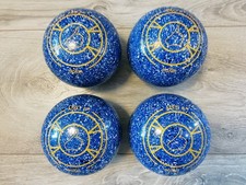 Lawn Bowls Aero Maxim, Size 3H. Speckled Blue.