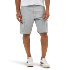 WRANGLER MEN'S STRETCH CARGO SHORTS RELAXED FIT FIVE STAR GRAY SIZE 34