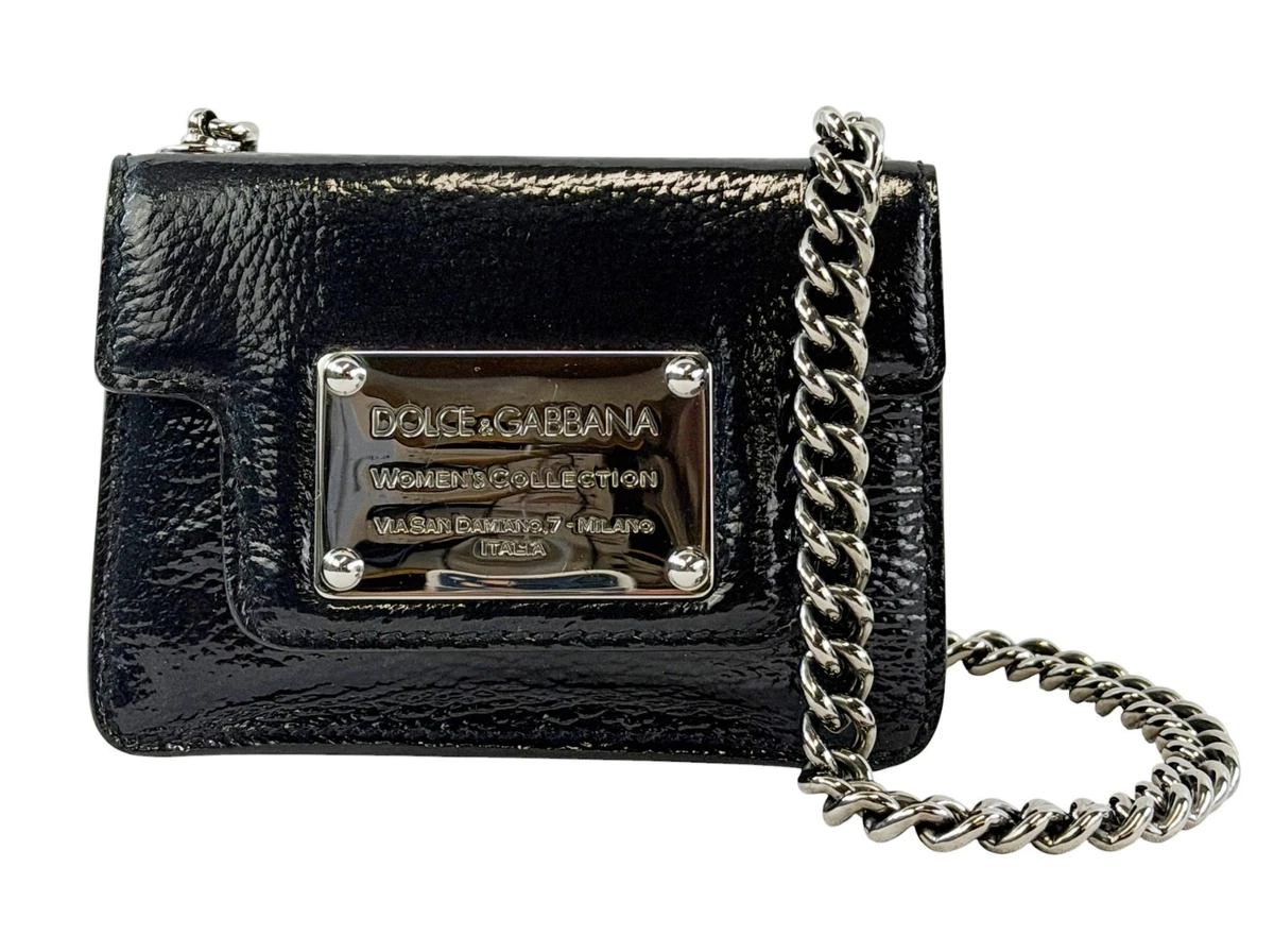 Dolce&Gabbana Black Patent Bags & Handbags for Women for sale | eBay