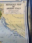 Antique Map Of Ancient Italy Denoyer Geppert Folding Map Rare 500 B.C. - 265 B.C — photo 6