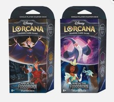 Disney Lorcana - Rise of the Floodborn - Starter Deck Set of 2 Sealed New Decks