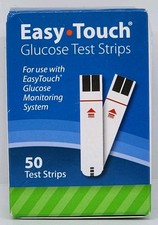 Easy Touch Blood Glucose Test Strips 50 Count New Expires 07/16/2025