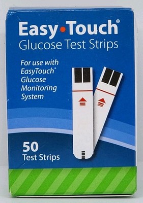 Easy Touch Blood Glucose Test Strips 50 Count New Expires 09/10/2026