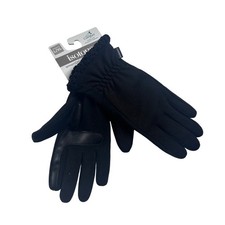 Isotoner Womens Black SmartDRI Gloves Large-XL EcoComfort NEW