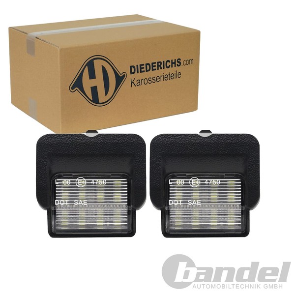 Diederichs Tuning LED Kennzeichenleuchte Passend FüR VW Polo | LID10431-image
