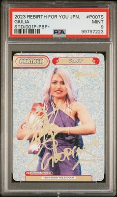 Giulia PSA 9 Rebirth For You PBP + Stardom TCG WWE Wrestling Card