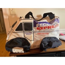 Vintage Federal Express FedEx Delivery Truck Duffle Bag Novelty Travel Van White