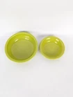 Fiesta Ware Pair of Bowls 5-3/8" & 7" Fiestaware HLC Lime Green USA