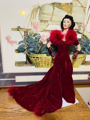  Franklin Mint Scarlett O'Hara Doll 22''. Marked on Leg 1939 Selznick Ren 1967 MG