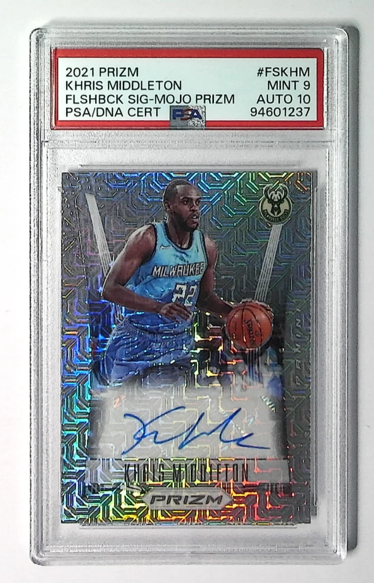 Khris Middleton Basketball Autographed Sports Trading Cards