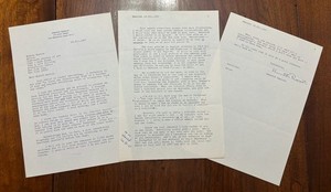 Kenneth Rexroth 3-page signed letter 1967 to Time Life ed re Gainsborough assign