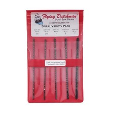 Spiral Pinless Scroll Saw Blade Variety Pack - 60 Blades for Precision Cutting