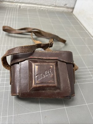 VINTAGE LEATHER CAMERA CASE WELTI PHOTO PHOTOGRAPHY 