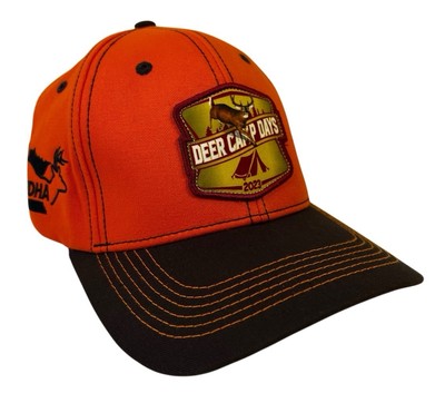 MDHA Deer Camp Days 2023 Hat Blaze Orange Chevrolet Adjustable Cap Mn Hunting