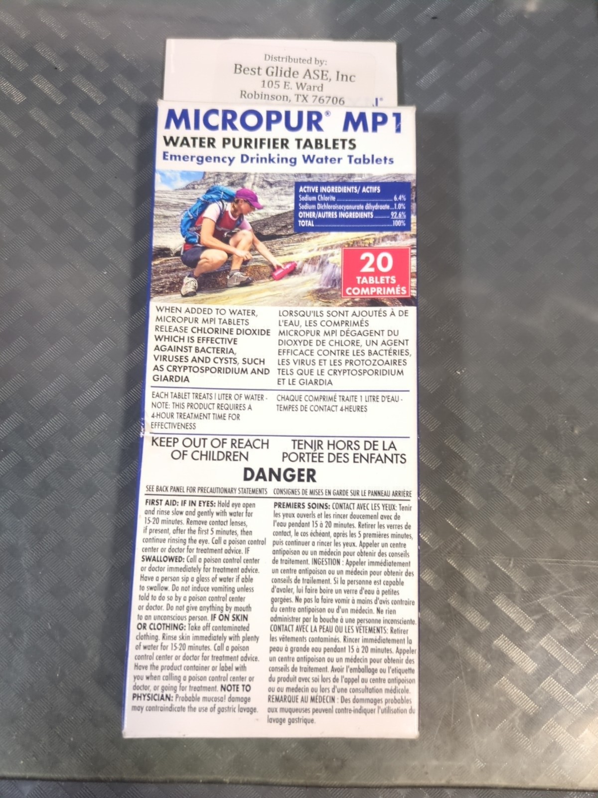 Katadyn Micropur MP1 Purification Tablets (20 Count) Exp 10/