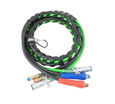Mytee Durable 3-in-One Rubber Air Hose Electrical Cable Wrap 12' Air Line Hose