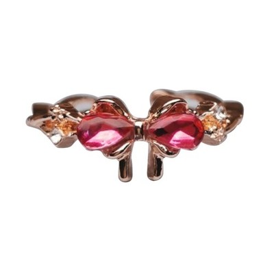 Elegant Bowknot Rings Fashion Hollow Rings Adjustable Open Rings Alloy Texture