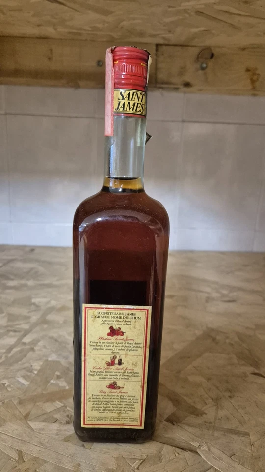 1X Rhum Saint James Royal Ambre 70cl 45% imp. Spirit anni 90 - Immagine 3 di 4