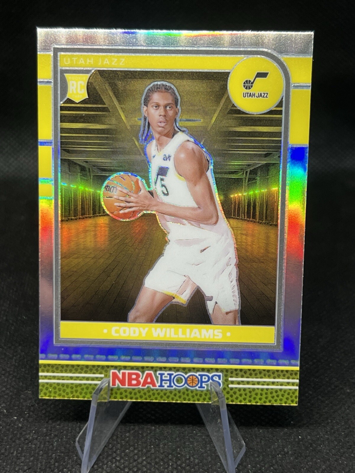 2024-25 Hoops - Cody Williams #240 - Opti - Chrome Silver RC - Utah Jazz