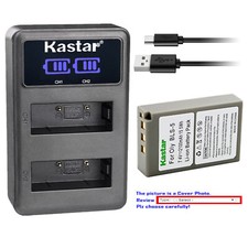 Kastar Battery LCD Dual Charger for Olympus BLS-5 Olympus E-PL3 EPL3 Camera