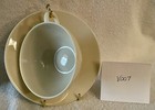 V007 Vintage Lenox Coupe Off White Flat Cup And Saucer — photo 1