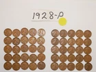 1928-P CENT ROLL SOLID DATE = 50 LINCOLN WHEAT PENNIES (8+ ITEMS SHIP FOR FREE)